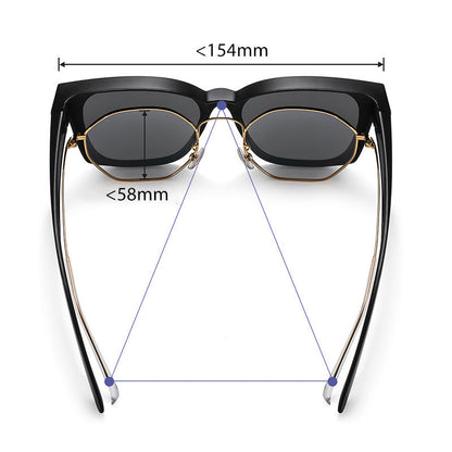 Snap-on shades for sunglasses