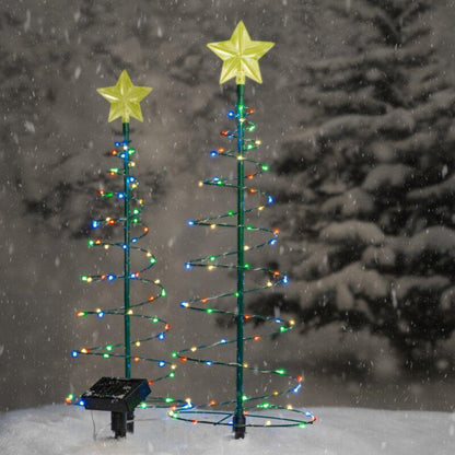 Solar Powered LED Light Christmas Tree for Outdoor Decor