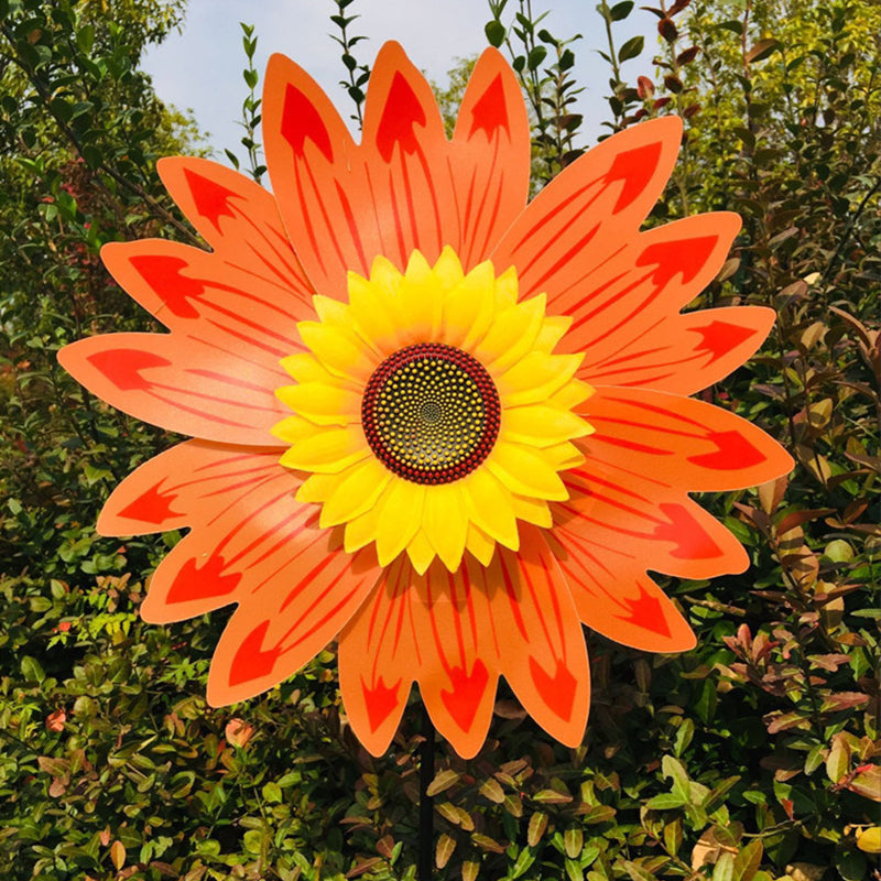 Sunflower windmill - colorful garden decoration