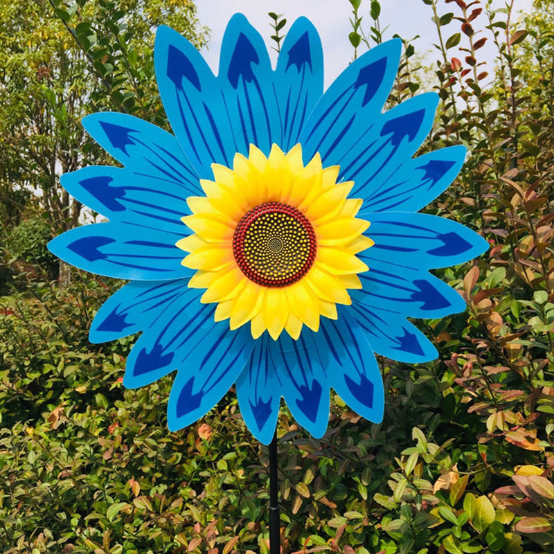 Sunflower windmill - colorful garden decoration