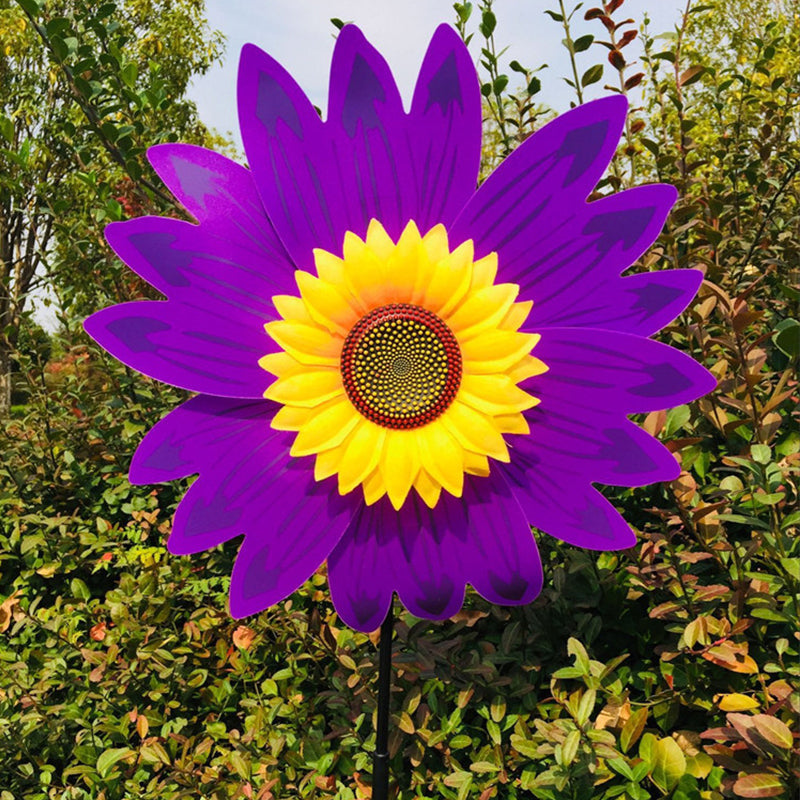 Sunflower windmill - colorful garden decoration