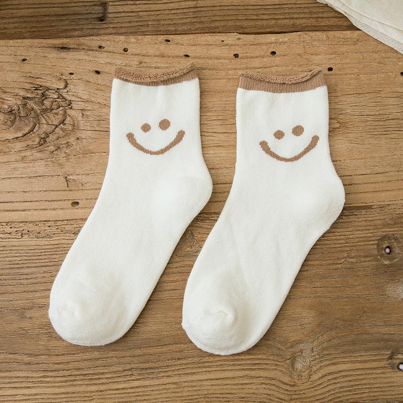 Cute smiley cotton socks - comfortable and trendy