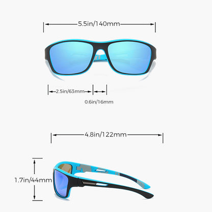 Sports sunglasses with polaroid and uv400 protection