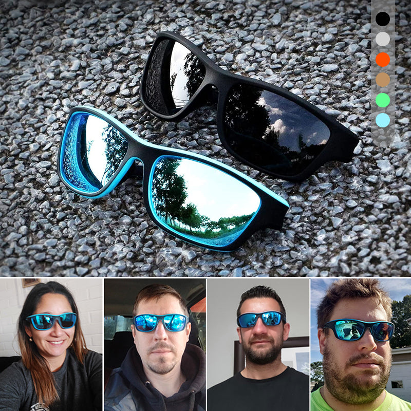 Sports sunglasses with polaroid and uv400 protection