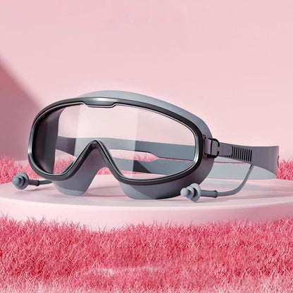 Large frame anti-fog swimming goggles | clear view &amp; comfort