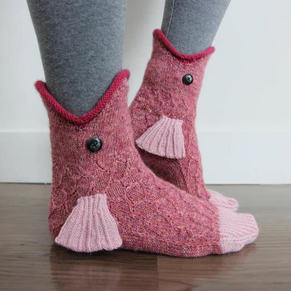 Knitted animal socks - stay warm and stylish!