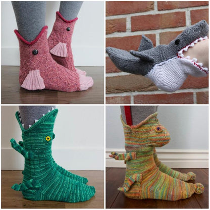 Knitted animal socks - stay warm and stylish!