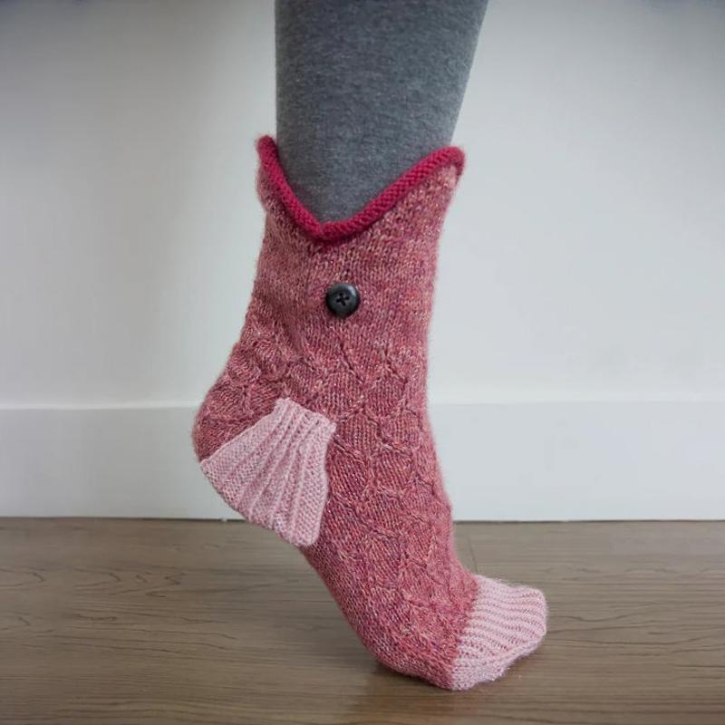 Knitted animal socks - stay warm and stylish!