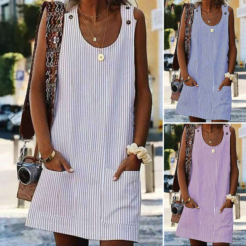 Striped Pocket Dress | stand out in the crowd with mooz!