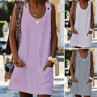 Striped Pocket Dress | stand out in the crowd with mooz!