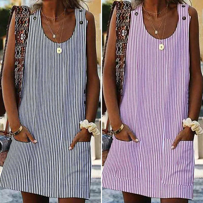 Striped Pocket Dress | stand out in the crowd with mooz!