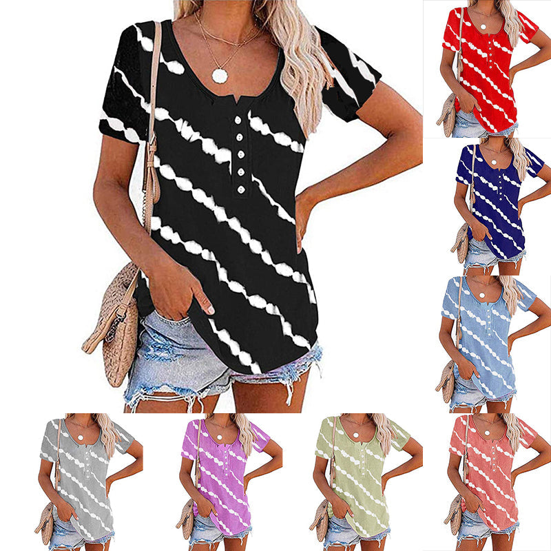 Short sleeve striped t-shirt | casual summer fashion