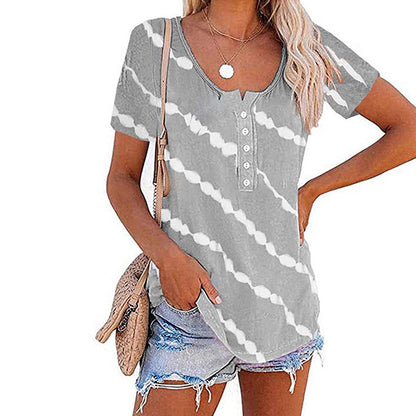 Short sleeve striped t-shirt | casual summer fashion