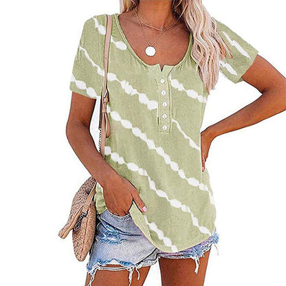 Short sleeve striped t-shirt | casual summer fashion