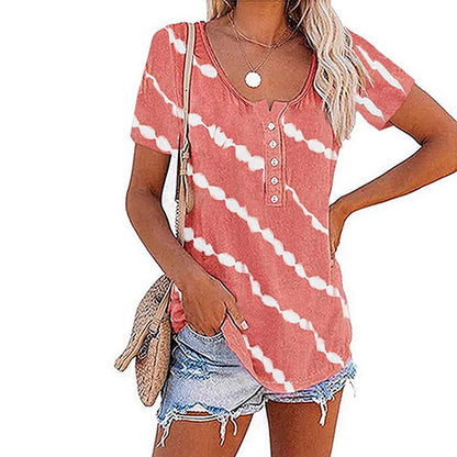 Short sleeve striped t-shirt | casual summer fashion