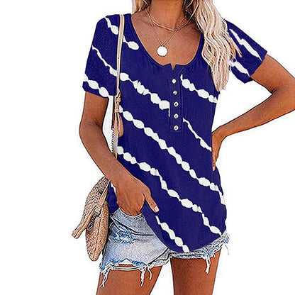 Short sleeve striped t-shirt | casual summer fashion