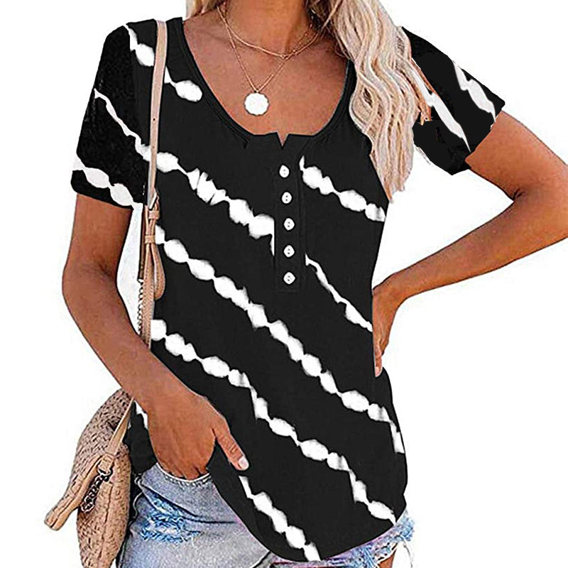 Short sleeve striped t-shirt | casual summer fashion