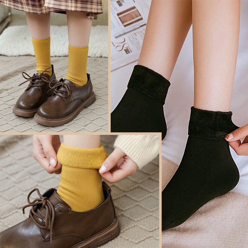 Super soft fluffy winter socks for women