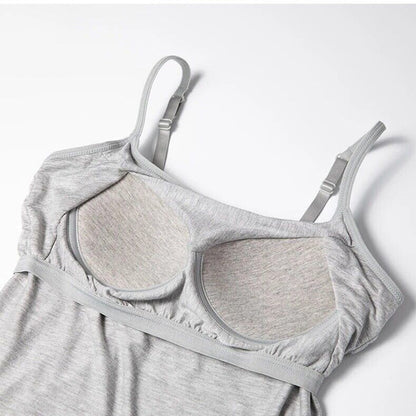 Tank top with built-in bra - comfort and style