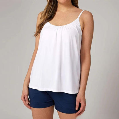 Tank top with built-in bra - comfort and style