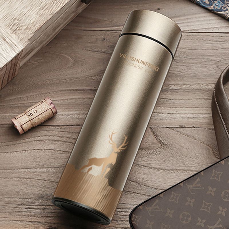 Thermos with temperature display