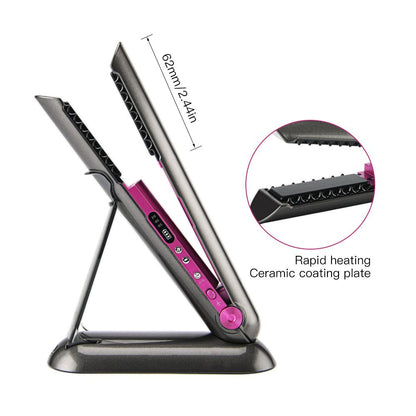 2in1 straightener and curling iron - wireless with stand