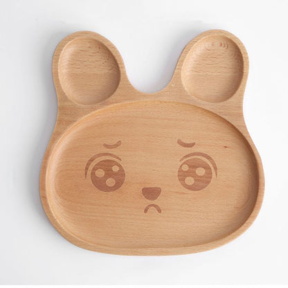 Children's wooden plate