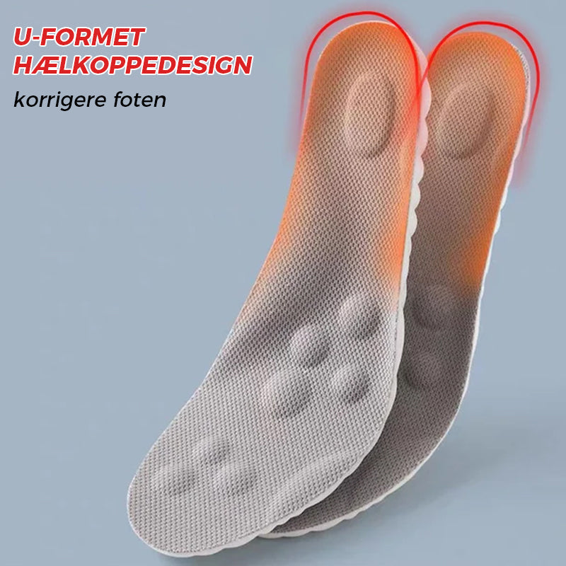 U-shaped insoles for support and comfort