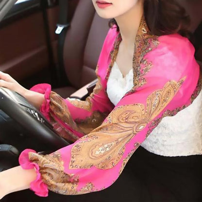 Ultralight breathable sunproof sleeve shawl