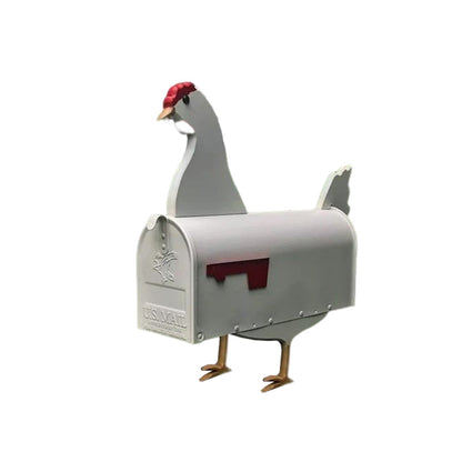 Unique farm animal mailbox in metal - perfect for outside