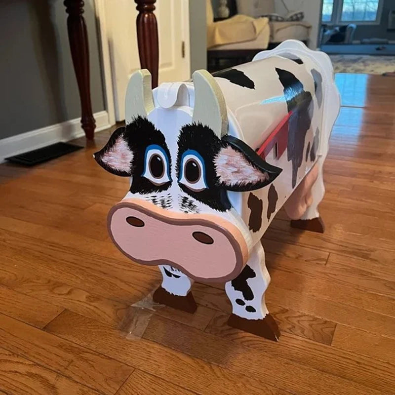 Unique farm animal mailbox in metal - perfect for outside