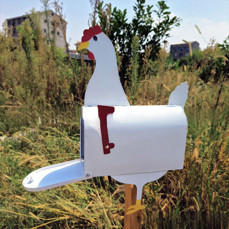 Unique farm animal mailbox in metal - perfect for outside