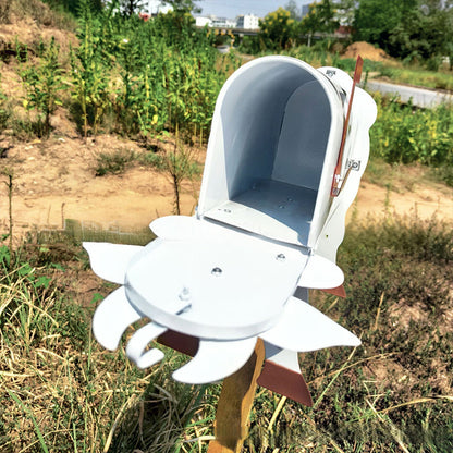 Unique farm animal mailbox in metal - perfect for outside