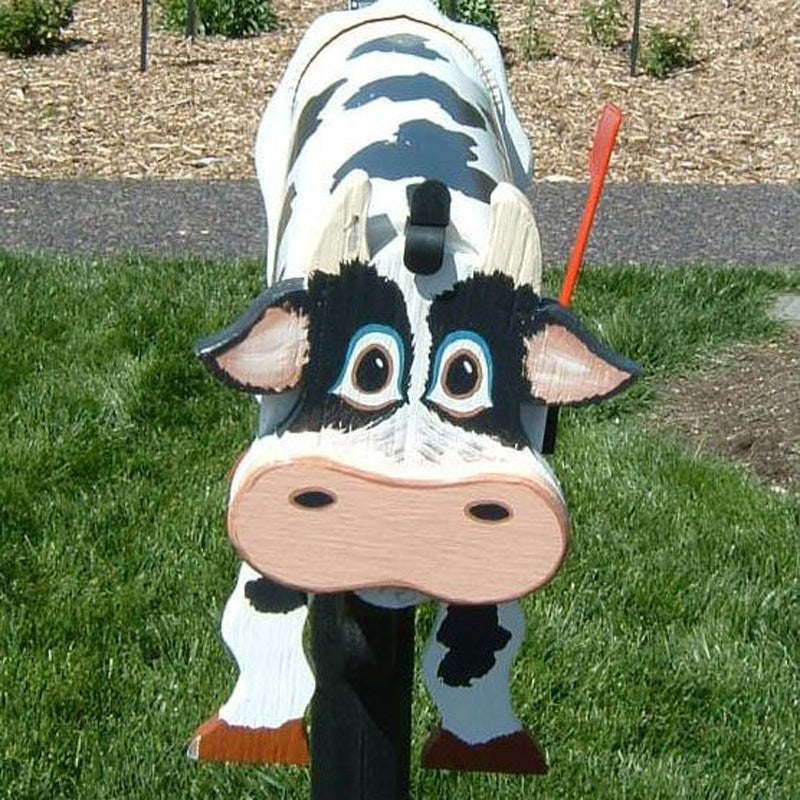 Unique farm animal mailbox in metal - perfect for outside