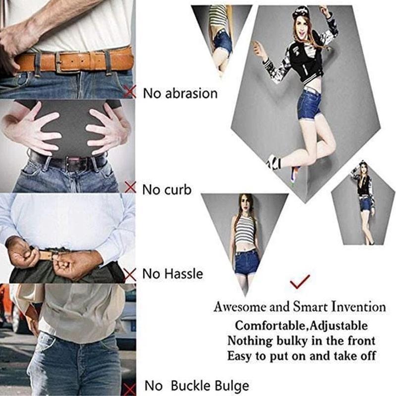 Invisible elastic waist belts - no buckles