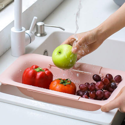 Pull-out laundry basket for multifunctional kitchen use