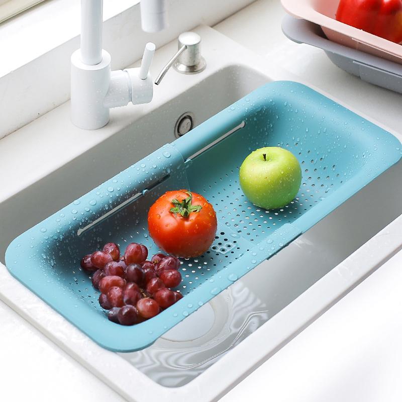 Pull-out laundry basket for multifunctional kitchen use