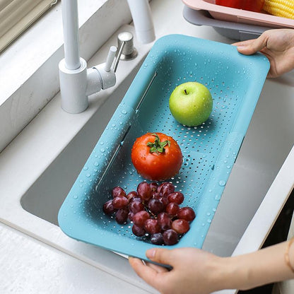 Pull-out laundry basket for multifunctional kitchen use