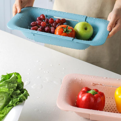 Pull-out laundry basket for multifunctional kitchen use