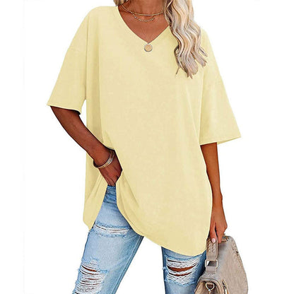 V-neck t-shirt for women - comfortable and stylish