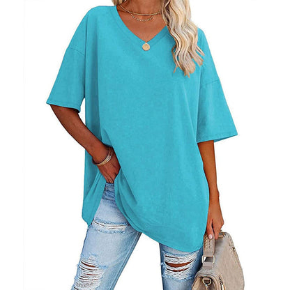 V-neck t-shirt for women - comfortable and stylish