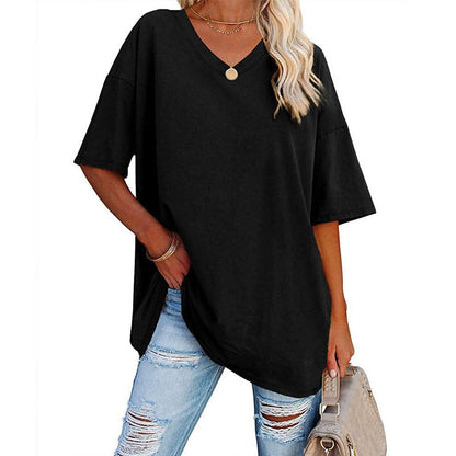 V-neck t-shirt for women - comfortable and stylish