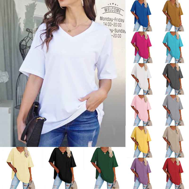 V-neck t-shirt for women - comfortable and stylish