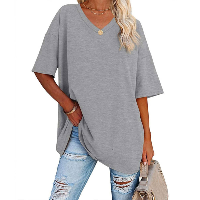 V-neck t-shirt for women - comfortable and stylish