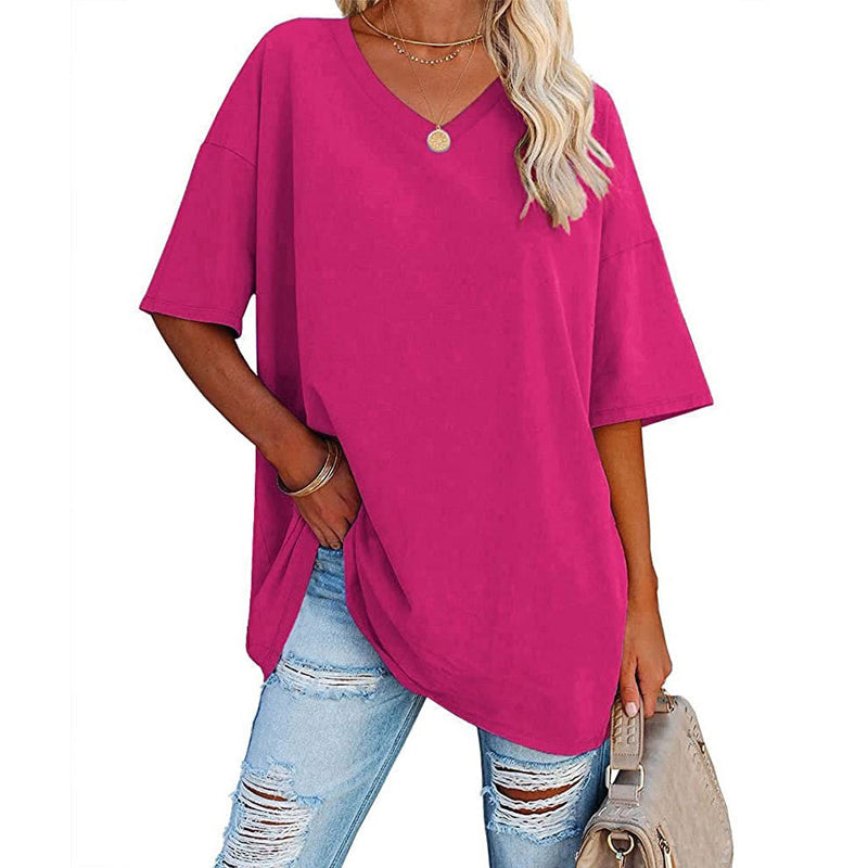 V-neck t-shirt for women - comfortable and stylish