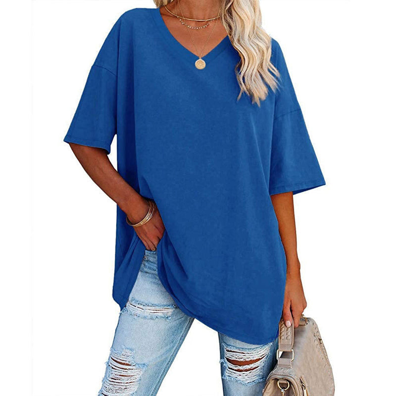 V-neck t-shirt for women - comfortable and stylish