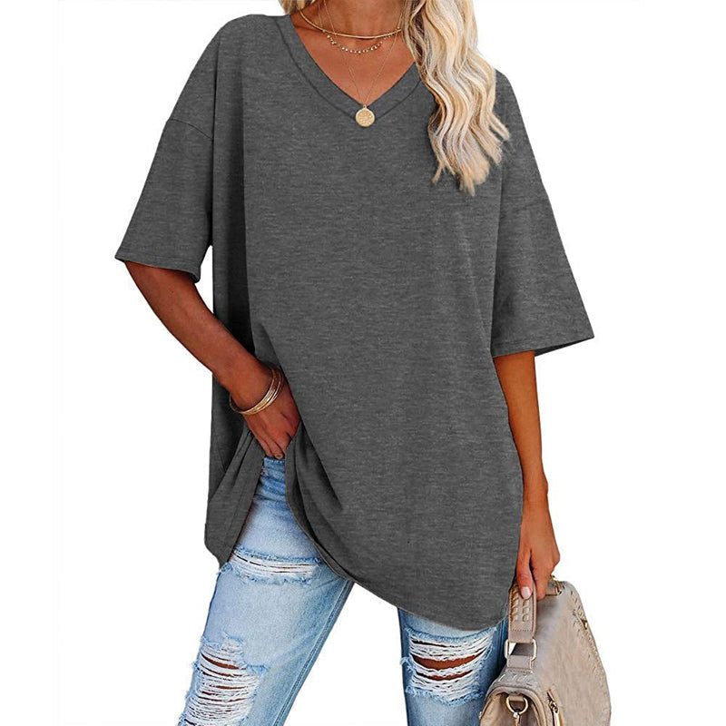 V-neck t-shirt for women - comfortable and stylish