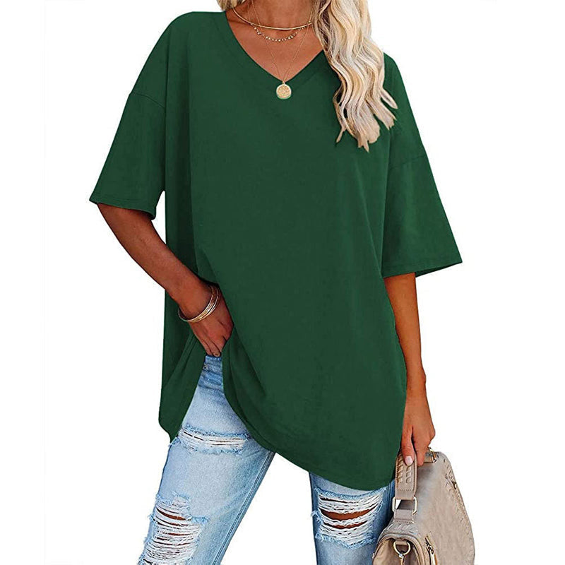 V-neck t-shirt for women - comfortable and stylish