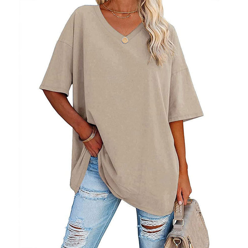 V-neck t-shirt for women - comfortable and stylish