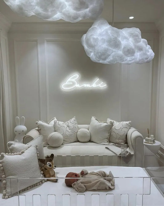 Bambi cloud lamp with color-changing light